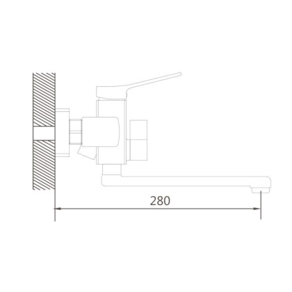 Смеситель для ванны Shevanik S99G S9902G