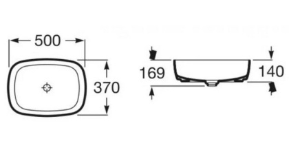 Раковина-чаша Roca Inspira Soft 50 327500000 Раковина-чаша Roca Inspira Soft 50 327500000