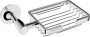 Мыльница решетка RUSH Balearic, 5х19х12 см, хром, BA39410