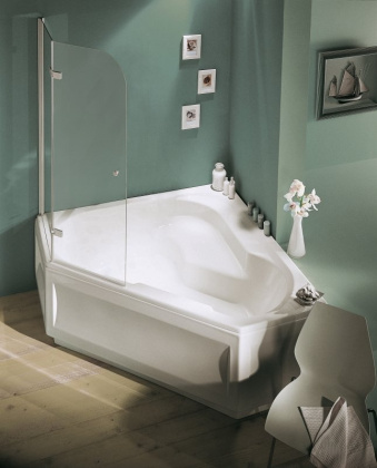 Акриловая ванна Jacob Delafon Bain Douche E6222RU-00 145х145 левая, шт Акриловая ванна Jacob Delafon Bain Douche E6222RU-00 145х145 левая, шт