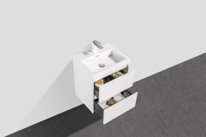 Тумба с раковиной подвесная BelBagno PIETRA MINI 50 Stone, раковина белая Тумба с раковиной подвесная BelBagno PIETRA MINI 50 Stone, раковина белая