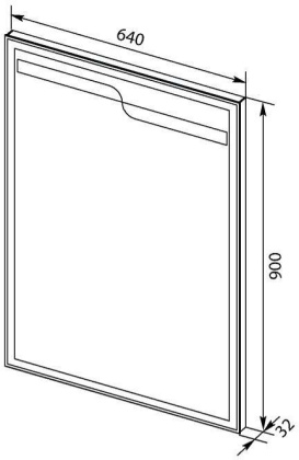 Зеркало Aquanet Модена 65 белый Зеркало Aquanet Модена 65 белый