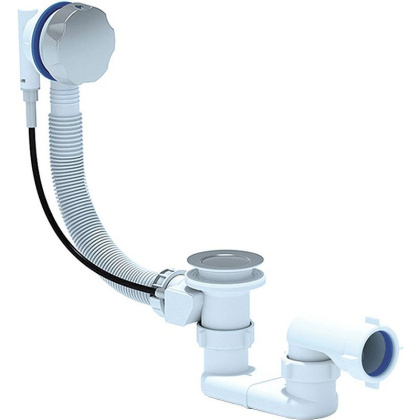 Слив-перелив полуавтомат для акриловой ванны 520 мм, с гибкой трубой CZR-STP1-01