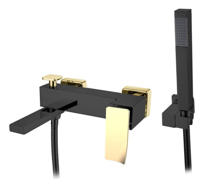 Смеситель для ванны Q BlackGold.2_Комплект Смеситель для ванны Q BlackGold.2_Комплект