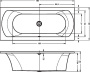 Акриловая ванна RIHO LIMA 180х80 см
