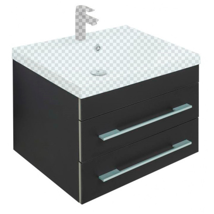 Тумба под раковину Aquanet Верона 58 New черный матовый Тумба под раковину Aquanet Верона 58 New черный матовый