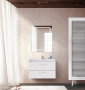 Тумба с раковиной подвесная  BelBagno AURORA 80 Bianco Lucido, раковина белая Тумба с раковиной подвесная  BelBagno AURORA 80 Bianco Lucido, раковина белая