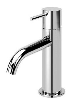 LEAF-LSM2-L-01-W0 Смеситель для раковины однорычажный, без донного клапана, исполнение Хром