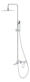 Стойка для душа Q WhiteChrome_Комплект Стойка для душа Q WhiteChrome_Комплект