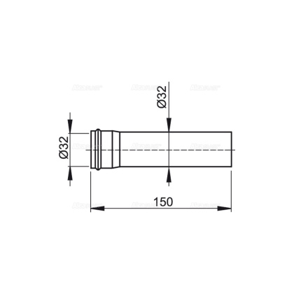 Удлинитель DN32 Удлинитель DN32