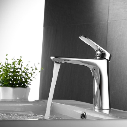 Смеситель для раковины латунь, хром S8501