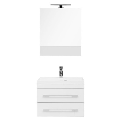 Комплект мебели для ванной Aquanet Верона 58 белый (подвесной 2 ящика)