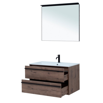 Мебель для ванной Aquanet Lino 90 Дуб Веллингтон Мебель для ванной Aquanet Lino 90 Дуб Веллингтон