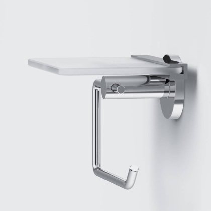 A85A341500 X-Joy, Держатель для туалетной бумаги с полкой, хром A85A341500 X-Joy, Держатель для туалетной бумаги с полкой, хром