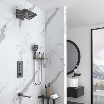 Душевой комплект VSFW-433TI4RGM встраиваемый, термостат, трехрежимный, вороненая сталь Душевой комплект VSFW-433TI4RGM встраиваемый, термостат, трехрежимный, вороненая сталь