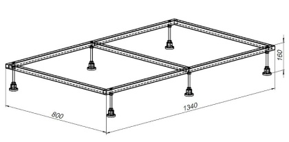 Каркас для поддона Allen Brau 140х90 8.00006 Каркас для поддона Allen Brau 140х90 8.00006
