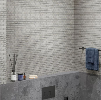 Декор MBS002 Про Лаймстоун Спакко серый матовый 20см*20см*9мм (1уп/1шт/)мозаичный, шт