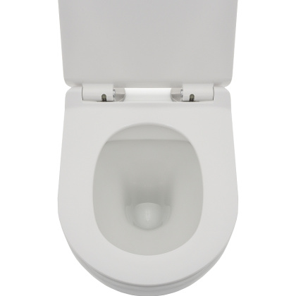 Унитаз подвесной безободковый AQUAme AQM2002 с крышкой-сиденьем микролифт, белый глянец Унитаз подвесной безободковый AQUAme AQM2002 с крышкой-сиденьем микролифт, белый глянец