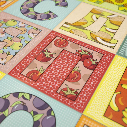 Керамический декор HGD\A544\5185 Сад-огород фиолетовый (20см*20см*6,9мм) (10шт/0,4м2) Слива, шт.