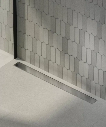 Душевой лоток double из нержавеющей стали, 85 см