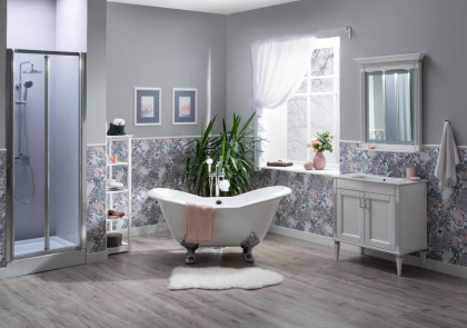 Зеркало Aquanet Селена 90 белый/серебро Зеркало Aquanet Селена 90 белый/серебро