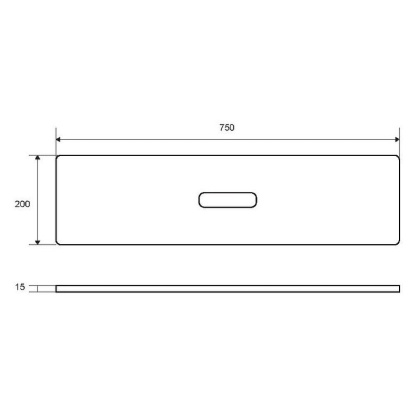 Полка для ванны Excellent Zen DOEX.1101.750.TR Прозрачная