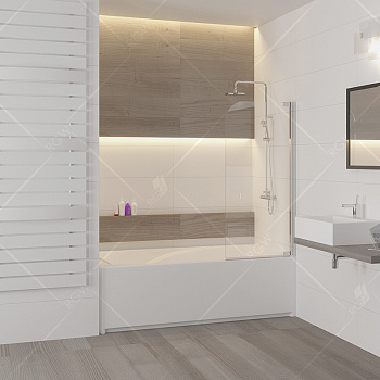 Шторка на ванну RGW Screens SC-01 90x150 профиль Хром стекло прозрачное Шторка на ванну RGW Screens SC-01 90x150 профиль Хром стекло прозрачное