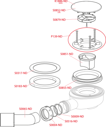 Сифон для поддона AlcaPlast (хром), шт Сифон для поддона AlcaPlast (хром), шт