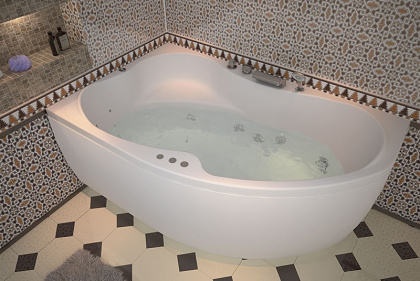 Акриловая ванна Aquanet Capri 160x100 L (с каркасом) Акриловая ванна Aquanet Capri 160x100 L (с каркасом)