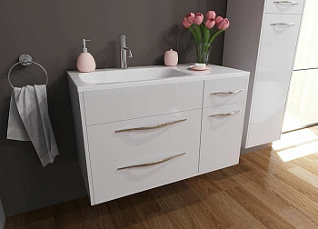 Комплект мебели Barcelona 900х450 левосторонний подвесной 3 ящика 1 дверь (ШхГхВ) 898х446х607