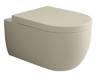 Чаша унитаза подвесного Bocchi V-Tondo 1416-007-0129, жасмин матовый Чаша унитаза подвесного Bocchi V-Tondo 1416-007-0129, жасмин матовый