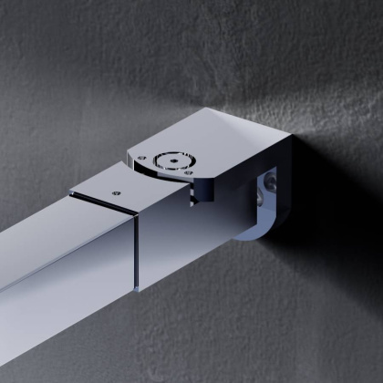 W84WI-80-F1-MTE Душевая перегородка Func 80x200, стекло прозр. 8 мм + покрытие, профиль мат хром