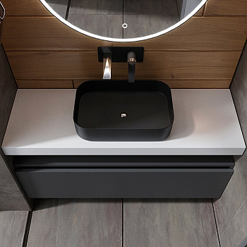 Ящик под столешницу 120см АНТРАЦИТ мат. VALLESSI UNO-S 897-120-A mat Boheme