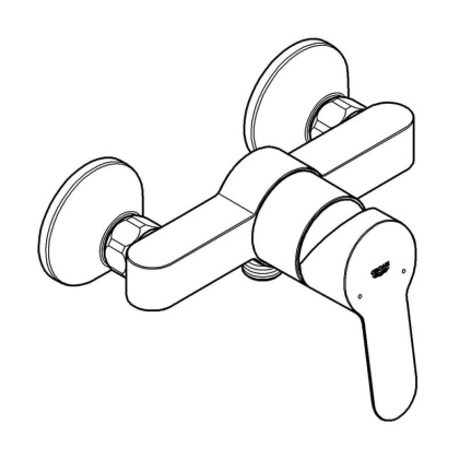 Смеситель для душа Grohe BauEdge 23333000 хром Смеситель для душа Grohe BauEdge 23333000 хром