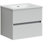 Тумба подвесная SANCOS Urban 590х450х550, c двумя ящиками оснащенными доводчиками, белый глянец , арт. UR60W