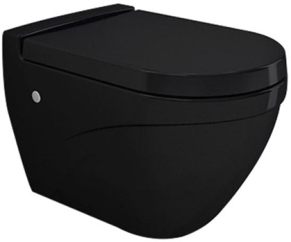 Чаша унитаза подвесного Bocchi Taormina Arch 1012-005-0129 черная Чаша унитаза подвесного Bocchi Taormina Arch 1012-005-0129 черная