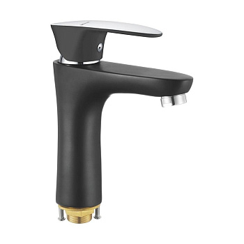 Смеситель для раковины латунь, черный S9801H