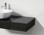 Модуль 120 см под раковину с выдвижным ящиком, левосторонний, черный дуб
