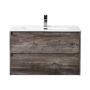 Тумба с раковиной подвесная BelBagno KRAFT 70 Rovere Nebrasca Nature, раковина белая Тумба с раковиной подвесная BelBagno KRAFT 70 Rovere Nebrasca Nature, раковина белая