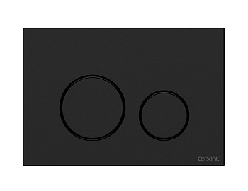 Кнопка TWINS пластик черный матовый