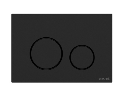 Кнопка TWINS пластик черный матовый