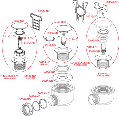 Сифон для душевого поддона CLICK/CLACK, черный матовый Сифон для душевого поддона CLICK/CLACK, черный матовый