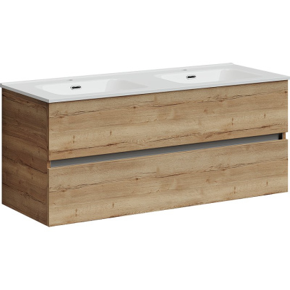 Тумба подвесная SANCOS Urban 1190х450х550, c двумя ящиками оснащенными доводчиками, дуб галифакс натуральный , арт. UR120-2EG Тумба подвесная SANCOS Urban 1190х450х550, c двумя ящиками оснащенными доводчиками, дуб галифакс натуральный , арт. UR120-2EG