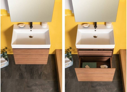 Мебель для ванной Aquanet Нью-Йорк 60 орех Мебель для ванной Aquanet Нью-Йорк 60 орех