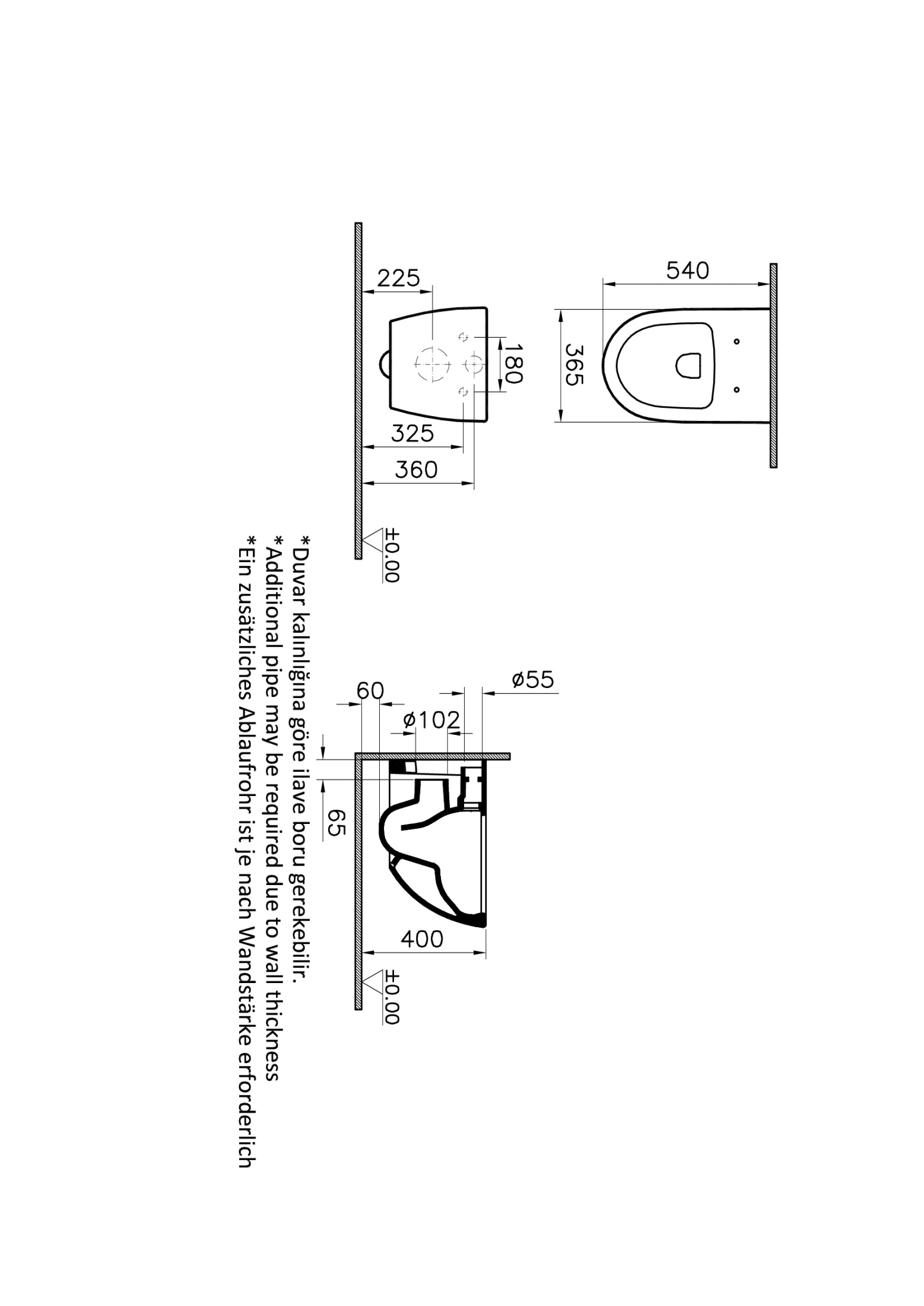 Безободковый подвесной унитаз VitrA Sento, матовый черный Безободковый подвесной унитаз VitrA Sento, матовый черный