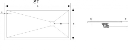 Душевой поддон RGW ST-169G 14152916-02 90 x 160 см, искусственный камень, прямоугольный, цвет серый Душевой поддон RGW ST-169G 14152916-02 90 x 160 см, искусственный камень, прямоугольный, цвет серый