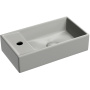 Умывальник подвесной прямоугольный (чаша справа, отверстие под смеситель слева) цвет антрацит матовый Element 407*217*100