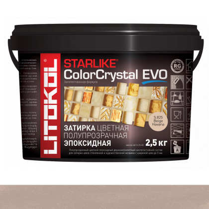 Затирка эпоксидная STARLIKE COLOR CRYSTAL EVO, S.825 Beige Havana 2,5кг Затирка эпоксидная STARLIKE COLOR CRYSTAL EVO, S.825 Beige Havana 2,5кг