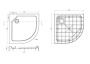 Поддон SMC CEZARES TRAY-SMC-R-90-550-150-W Поддон SMC CEZARES TRAY-SMC-R-90-550-150-W