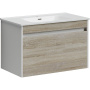Тумба подвесная SANCOS Smart 790х450х500, c двумя ящиками оснащенными доводчиками, дуб бардолино/белый , арт. SM80E Тумба подвесная SANCOS Smart 790х450х500, c двумя ящиками оснащенными доводчиками, дуб бардолино/белый , арт. SM80E